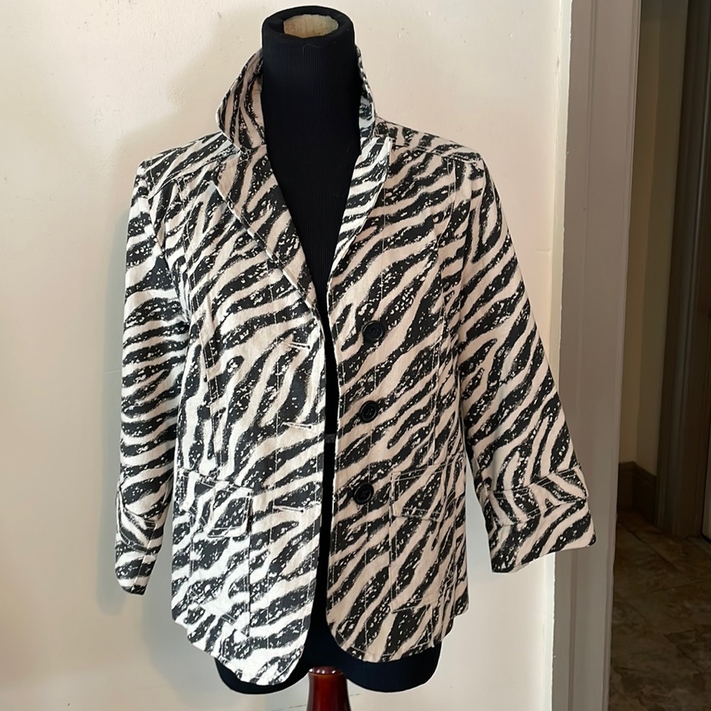 Lined Lightweight Zebra Jacket - image 1